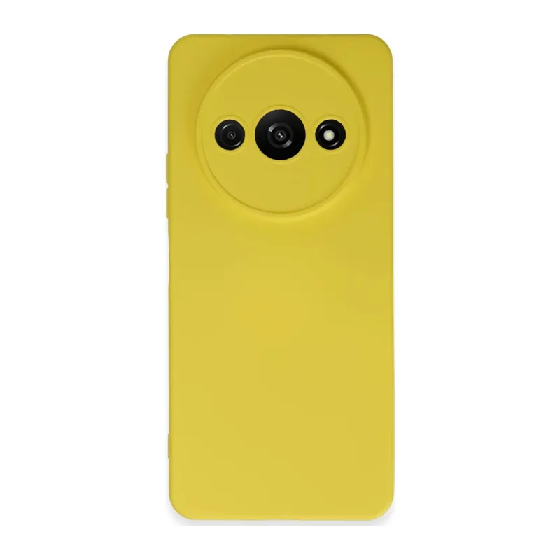 Xiaomi Redmi A3 4G Kılıf Nano içi Kadife Silikon - Sarı