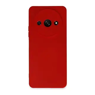 Xiaomi Redmi A3 4G Kılıf Nano içi Kadife Silikon - Kırmızı
