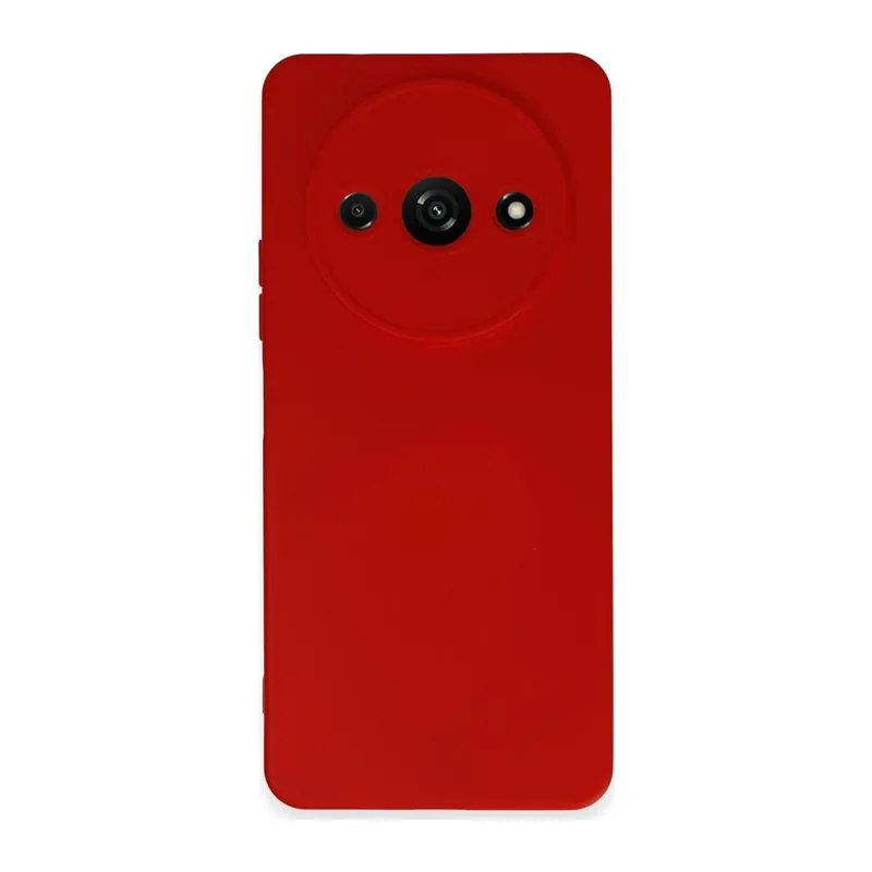 Xiaomi Redmi A3 4G Kılıf Nano içi Kadife Silikon - Kırmızı