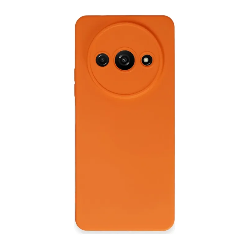 Xiaomi Redmi A3 4G Kılıf Nano içi Kadife Silikon - Turuncu