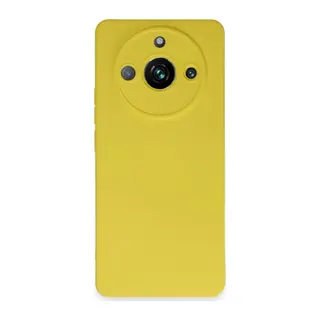 Realme 11 Pro Kılıf Nano içi Kadife Silikon - Sarı