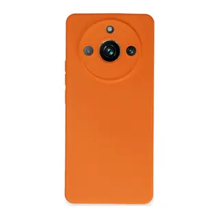 Realme 11 Pro Kılıf Nano içi Kadife Silikon - Turuncu