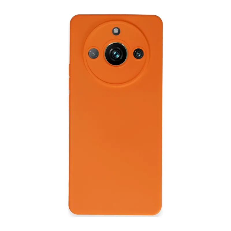 Realme 11 Pro Kılıf Nano içi Kadife Silikon - Turuncu