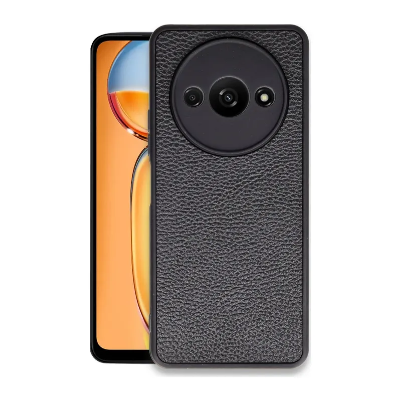 Xiaomi Redmi A3 4G Kılıf Aras Deri Kapak - Siyah