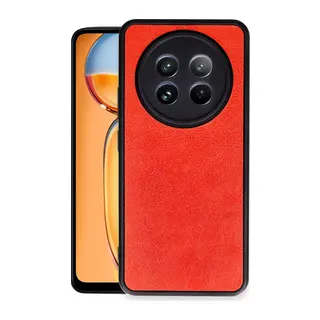 Realme 12 5G Kılıf Aras Deri Kapak - Kırmızı