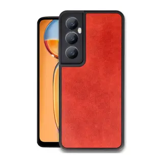 Realme C65 Kılıf Aras Deri Kapak - Kırmızı