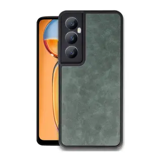 Realme C65 Kılıf Aras Deri Kapak - Koyu Yeşil