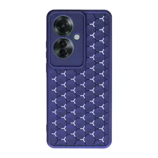 Oppo Reno 11F Kılıf Petek Silikon Kapak - Lacivert
