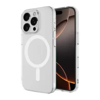 Apple iPhone 16 Pro Max Kılıf Magneticsafe Şeffaf Silikon - Şeffaf