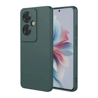 Oppo Reno 11F Kılıf First Silikon - Koyu Yeşil
