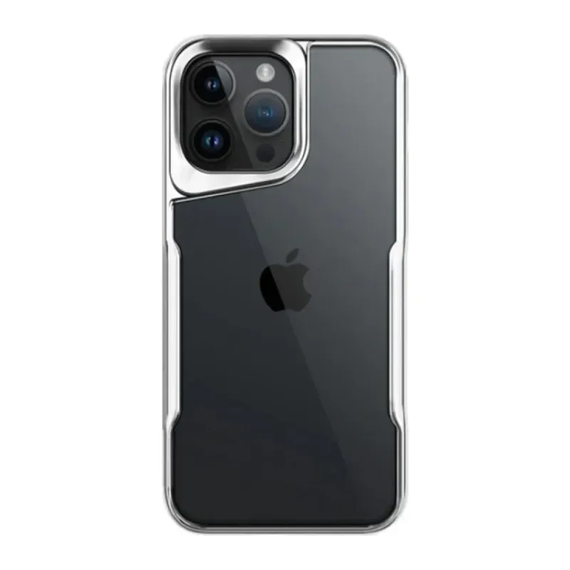 Apple iPhone 16 Pro Max Kılıf Boyi Silikon Kapak - Gümüş