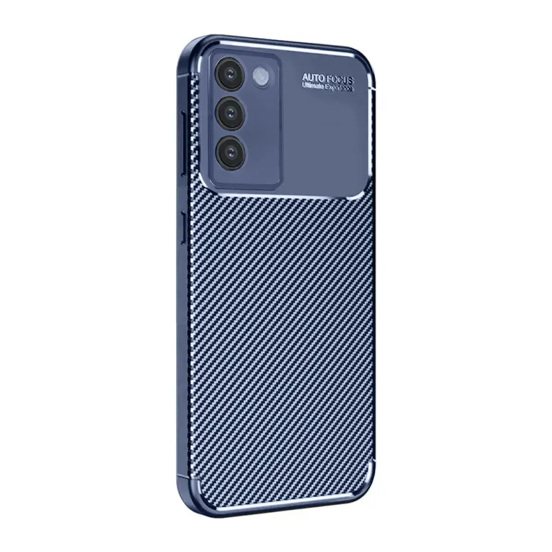 Vivo V30 Lite 4G Kılıf Auto Focus Karbon Kapak - Lacivert
