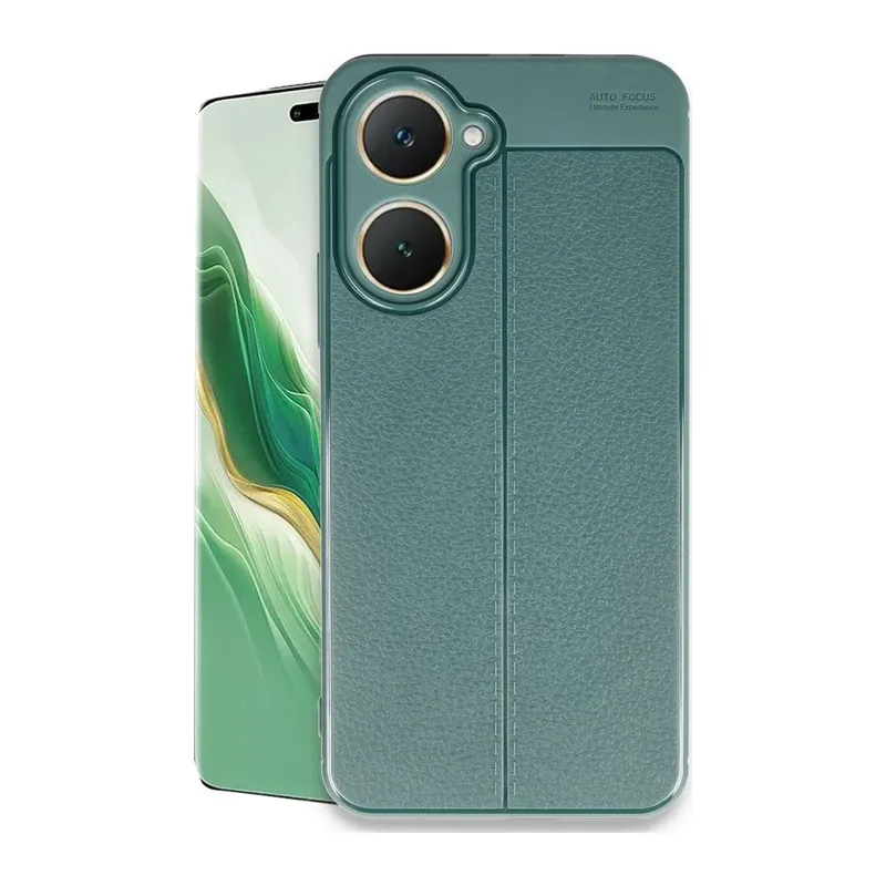 Vivo Y18 Kılıf Auto Focus Kapak - Koyu Yeşil