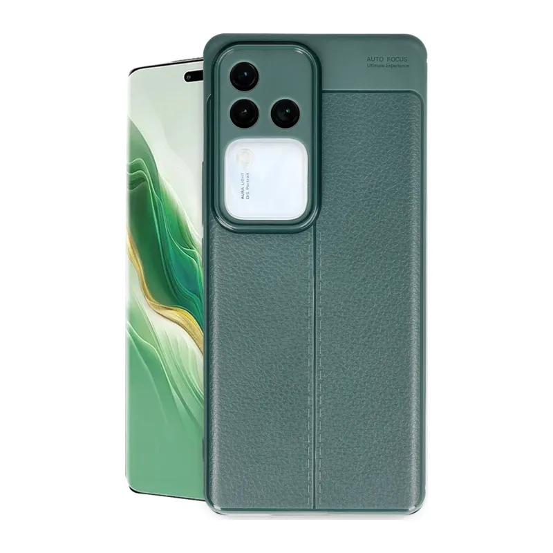 Vivo V30 5G Kılıf Auto Focus Kapak - Koyu Yeşil
