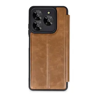 General Mobile Era 50 Kılıf Flip Cover - Taba