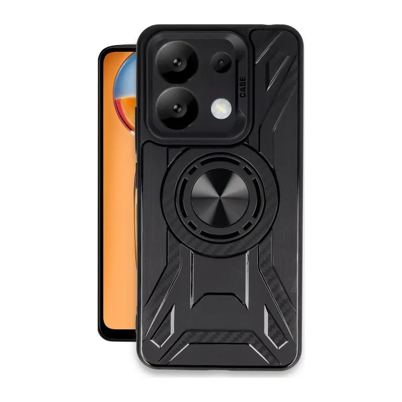 Xiaomi Redmi Note 13 4G Kılıf Lincoln Silikon - Siyah