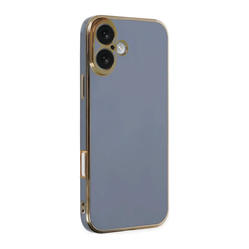 Apple iPhone 16 Kılıf Volet Silikon - Mavi