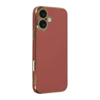 Apple iPhone 16 Kılıf Volet Silikon - Kırmızı