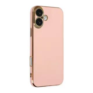Apple iPhone 16 Kılıf Volet Silikon - Pembe
