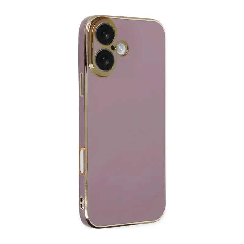 Apple iPhone 16 Kılıf Volet Silikon - Mor