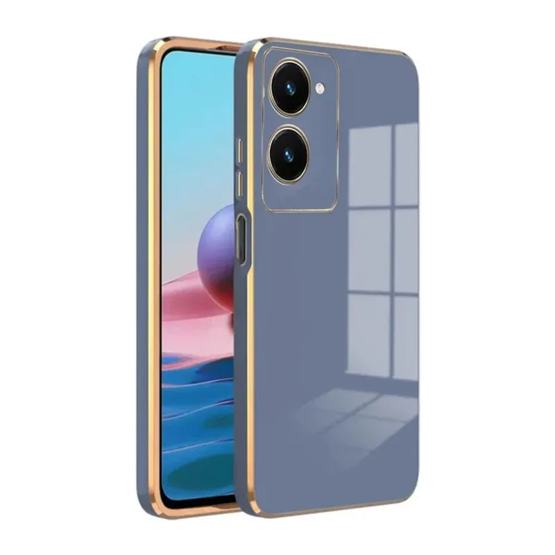 Vivo Y18 Kılıf Volet Silikon - Mavi