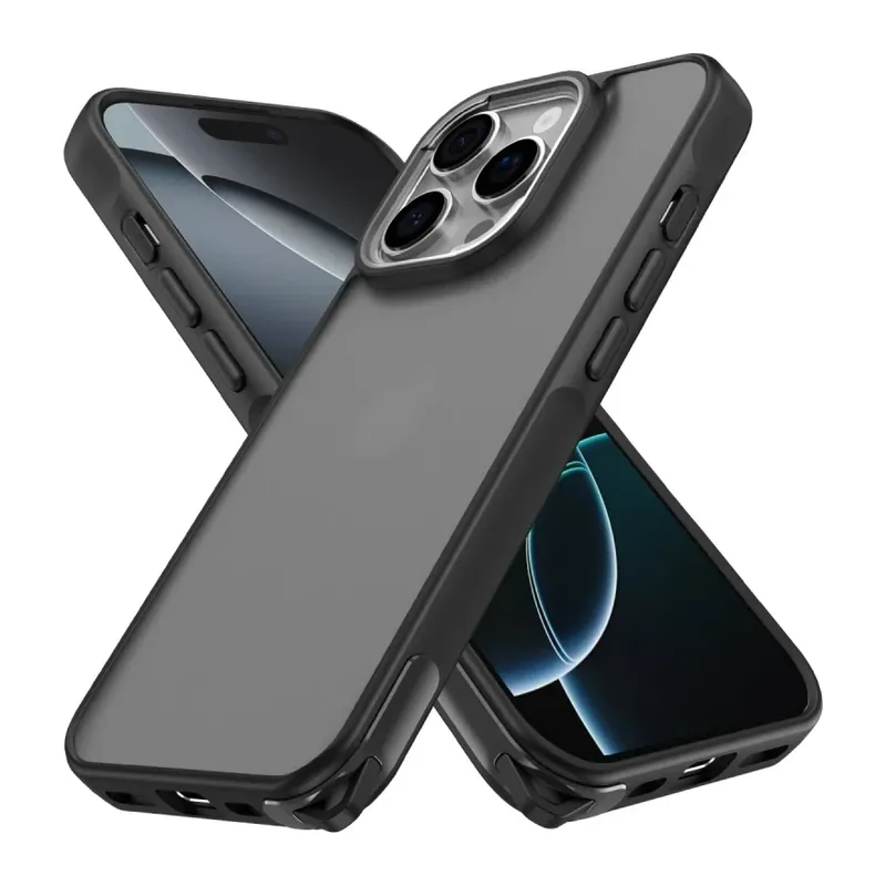 Apple iPhone 16 Pro Max Kılıf Elegant Kapak - Siyah