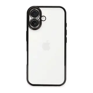 Apple iPhone 16 Kılıf Razer Lensli Silikon - Siyah