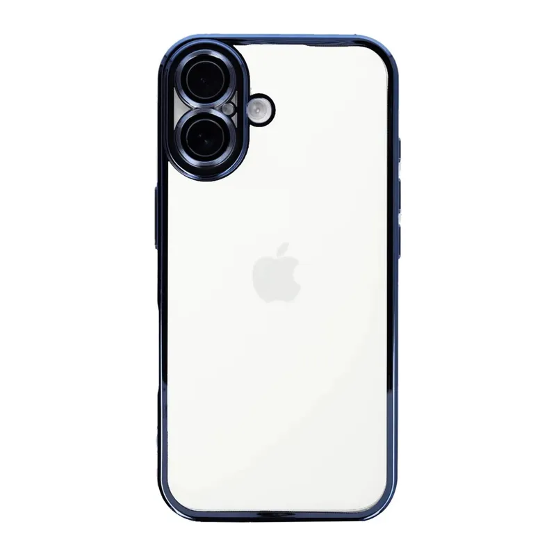 Apple iPhone 16 Kılıf Razer Lensli Silikon - Açık Mavi