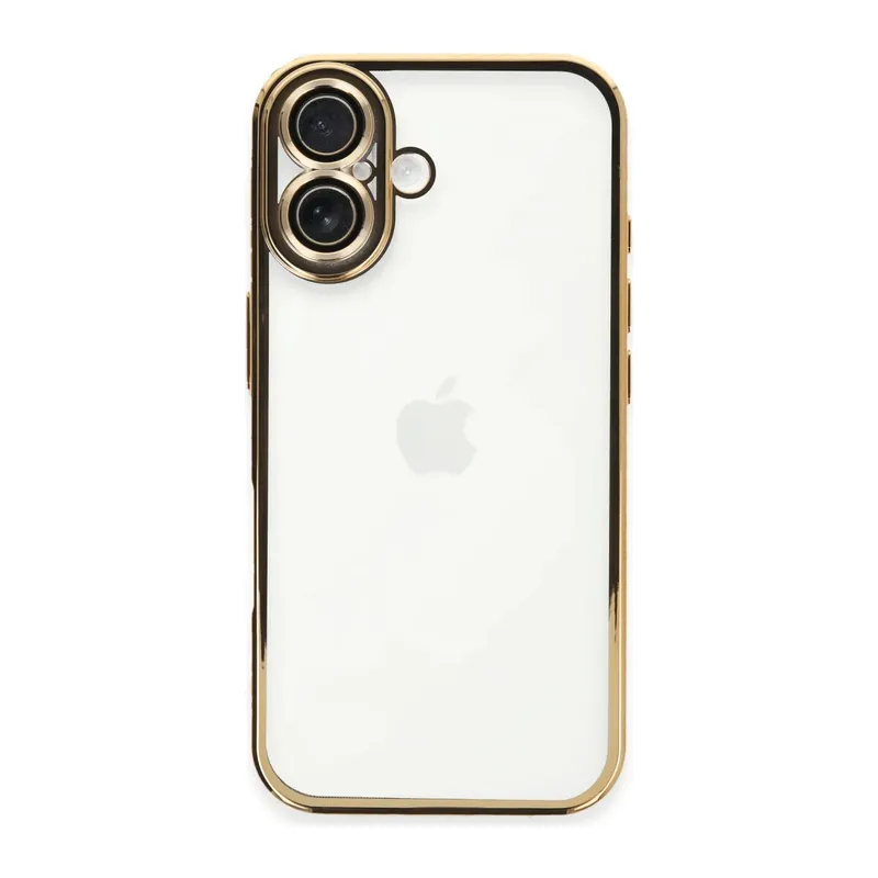 Apple iPhone 16 Plus Kılıf Razer Lensli Silikon - Gold