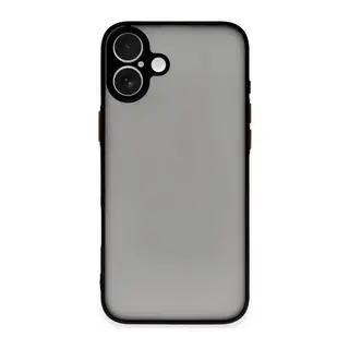 Apple iPhone 16 Kılıf Montreal Silikon Kapak - Siyah