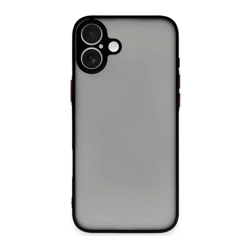 Apple iPhone 16 Kılıf Montreal Silikon Kapak - Siyah