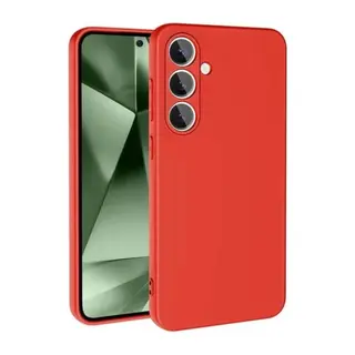 Samsung Galaxy S24 FE Kılıf Nano içi Kadife Silikon - Kırmızı