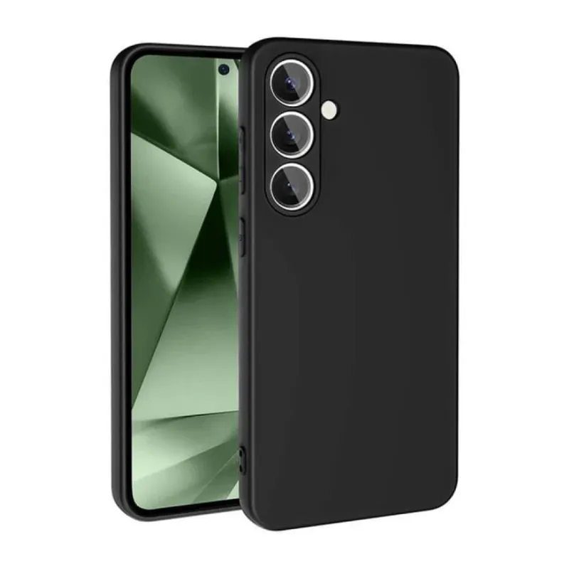 Samsung Galaxy S24 FE Kılıf Nano içi Kadife Silikon - Siyah