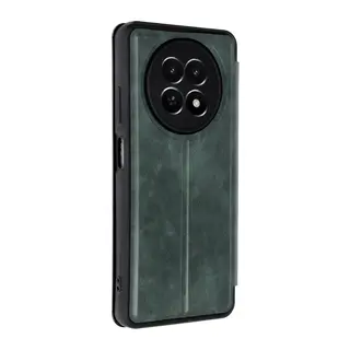 Realme 12 5G Kılıf Flip Cover - Koyu Yeşil