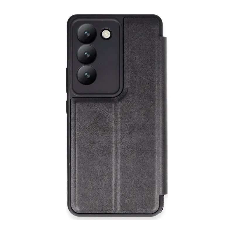Vivo V30 Lite 4G Kılıf Flip Cover - Siyah