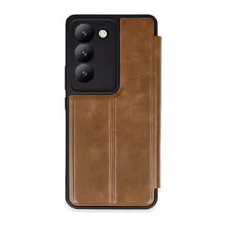 Vivo V30 Lite 4G Kılıf Flip Cover - Taba
