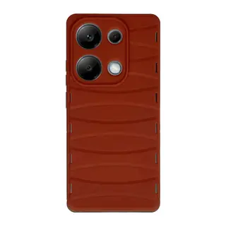 Xiaomi Redmi Note 13 Pro 4G Kılıf Bibercas Silikon Kapak - Kırmızı