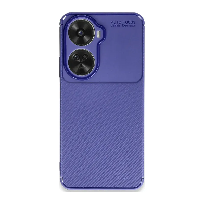 Huawei Nova 12 SE Kılıf Auto Focus Karbon Kapak - Lacivert