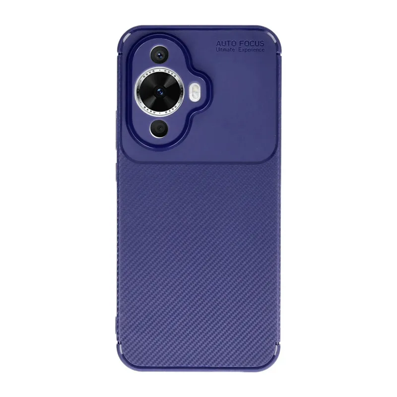 Huawei Nova 12S Kılıf Auto Focus Karbon Kapak - Lacivert