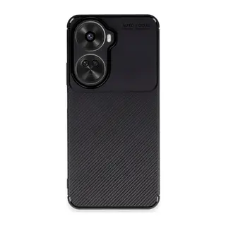 Huawei Nova 12 SE Kılıf Auto Focus Karbon Kapak - Siyah