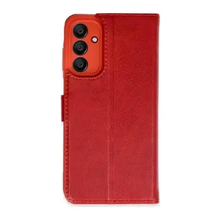 Samsung Galaxy M15 Kılıf Trend S Plus Kapaklı Kılıf - Kırmızı