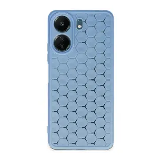 Xiaomi Redmi 13C Kılıf Petek Silikon Kapak - Mavi