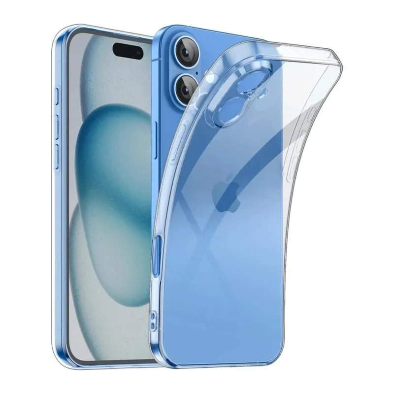 Apple iPhone 16 Kılıf Lüx Şeffaf Silikon
