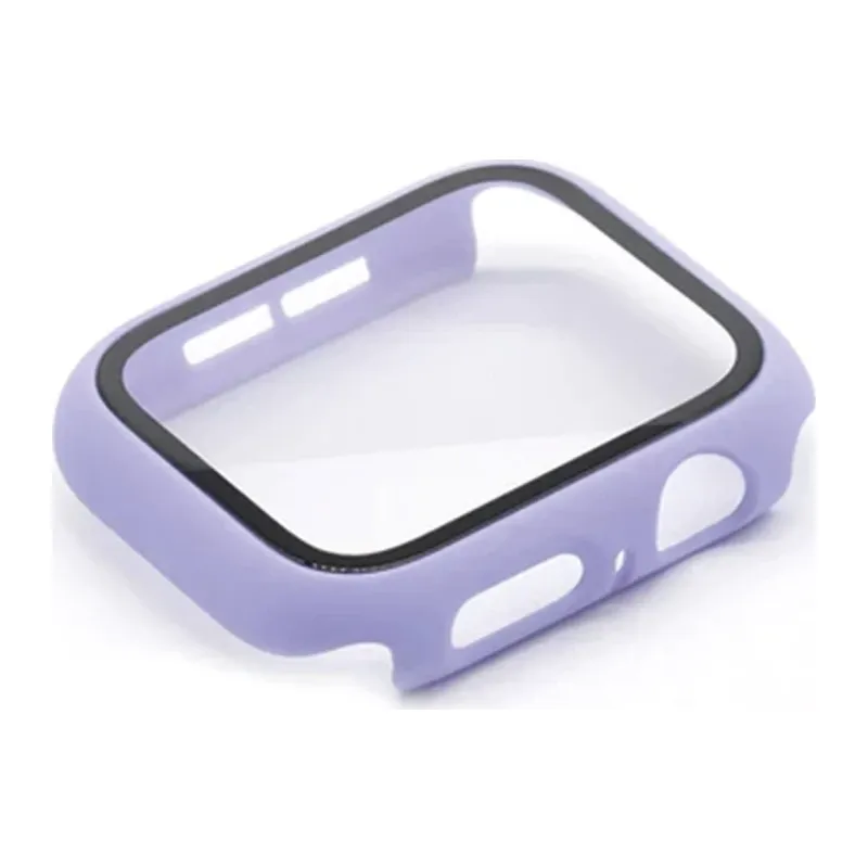 Apple Watch 38mm Camlı Kasa Ekran Koruyucu - Lila