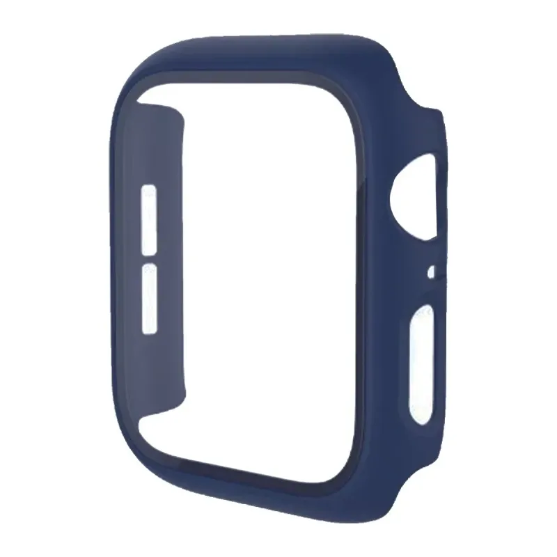 Apple Watch 40mm Camlı Kasa Ekran Koruyucu - Mavi
