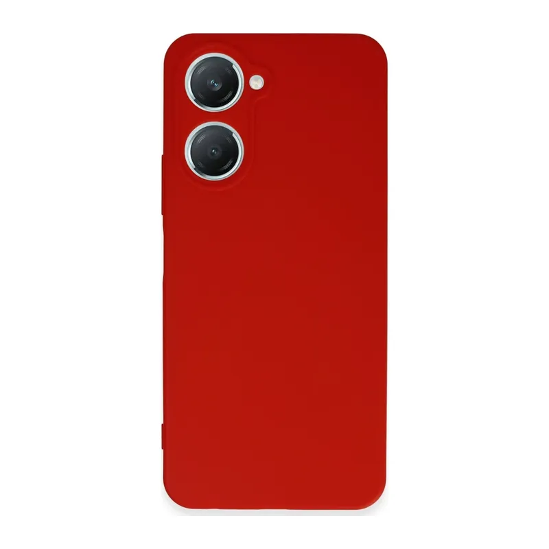 Vivo Y18 Kılıf First Silikon - Kırmızı