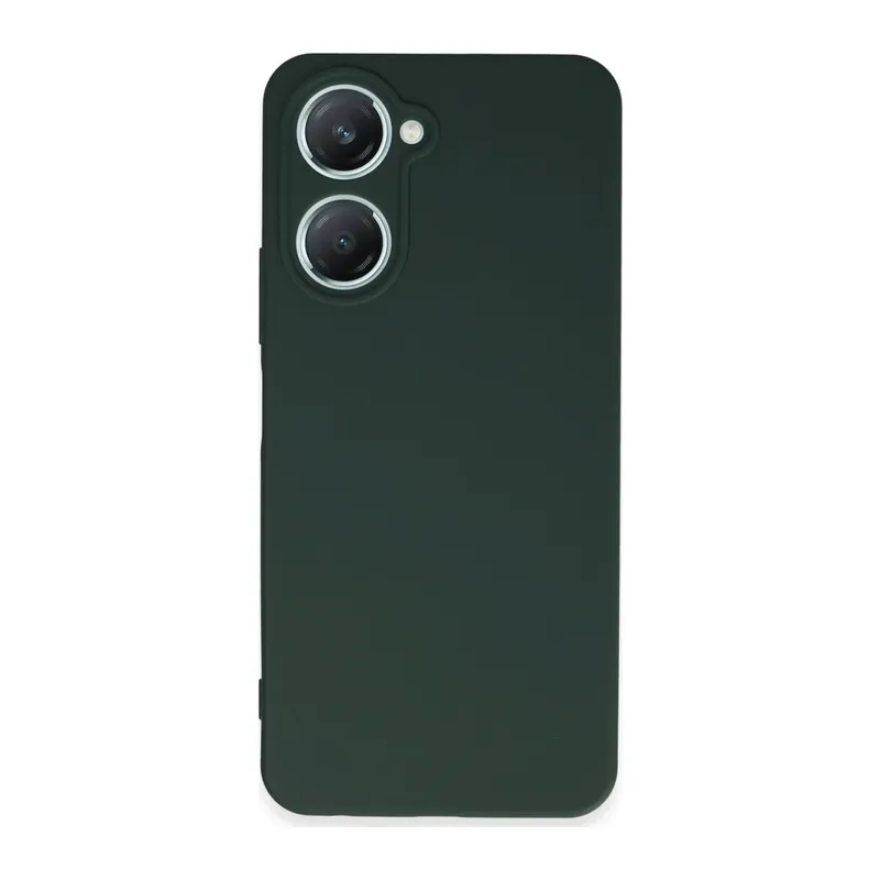 Vivo Y18 Kılıf First Silikon - Koyu Yeşil