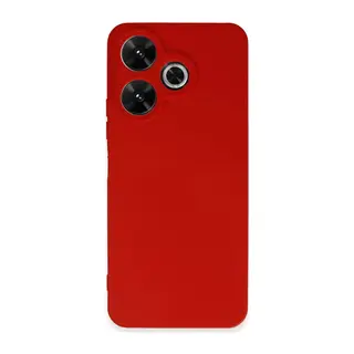 Xiaomi Redmi 13 4G Kılıf First Silikon - Kırmızı