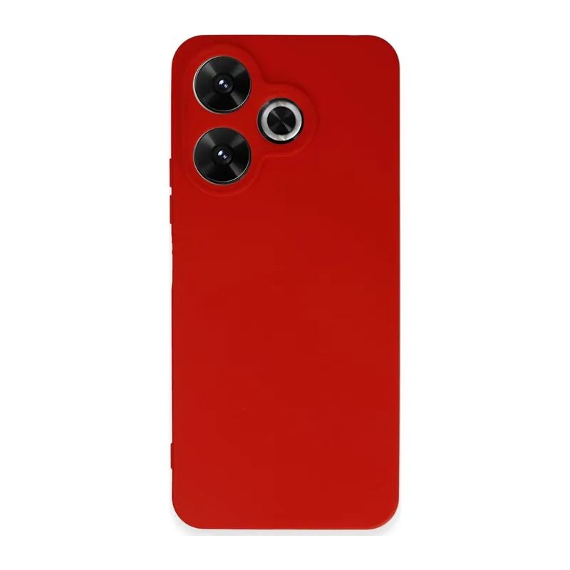 Xiaomi Redmi 13 4G Kılıf First Silikon - Kırmızı