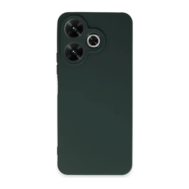 Xiaomi Redmi 13 4G Kılıf First Silikon - Koyu Yeşil